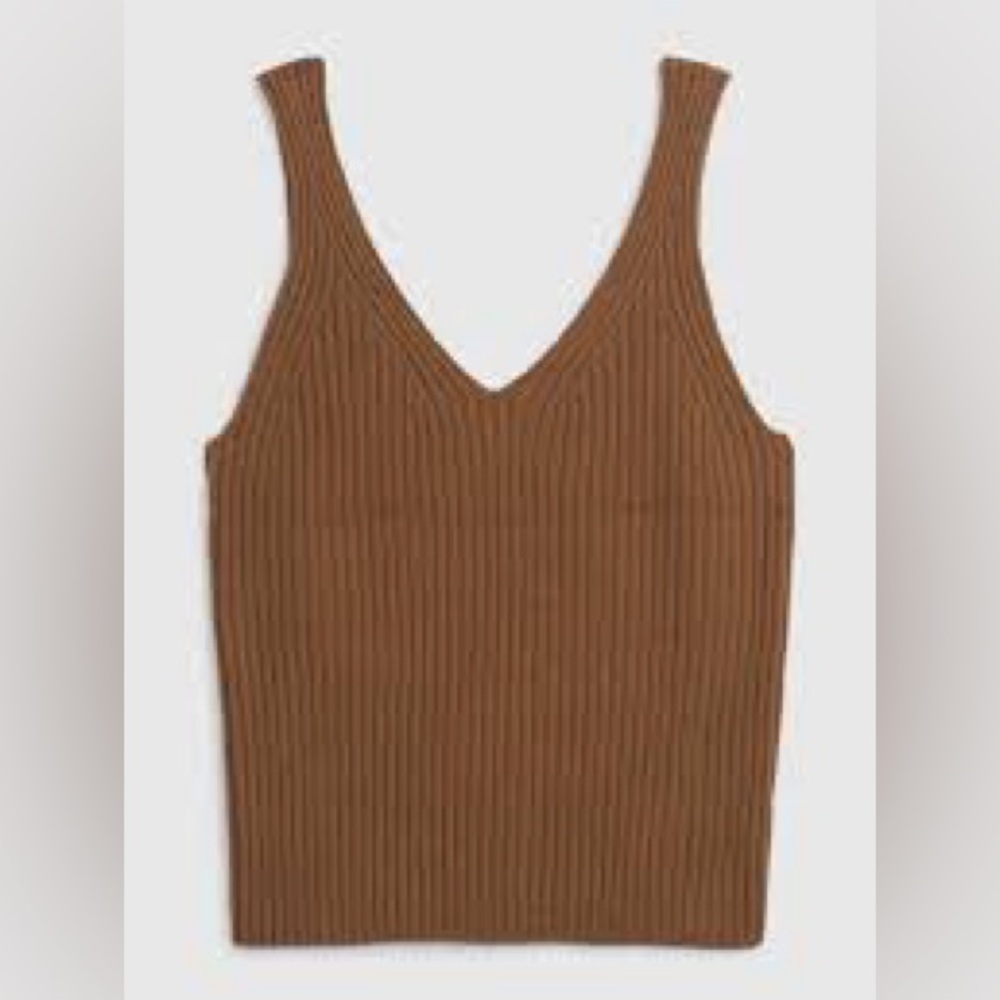 Gap | CashSoft Women's knit sleeveless top in brown | size small